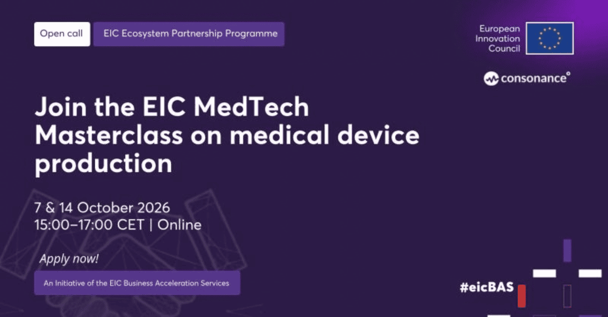 EIC MedTech Masterclass Consonance blog 